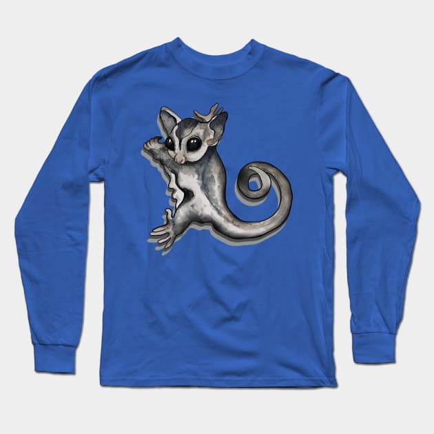 Sugar Glider Cling Long Sleeve T-Shirt by Zodiart